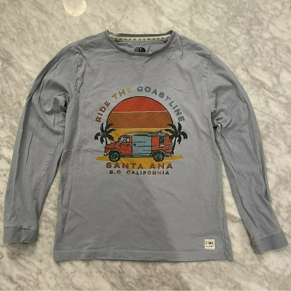 Denim & Flower Ride The Coastline Santa Ana CA Boy's T-shirt - Picture 4 of 7